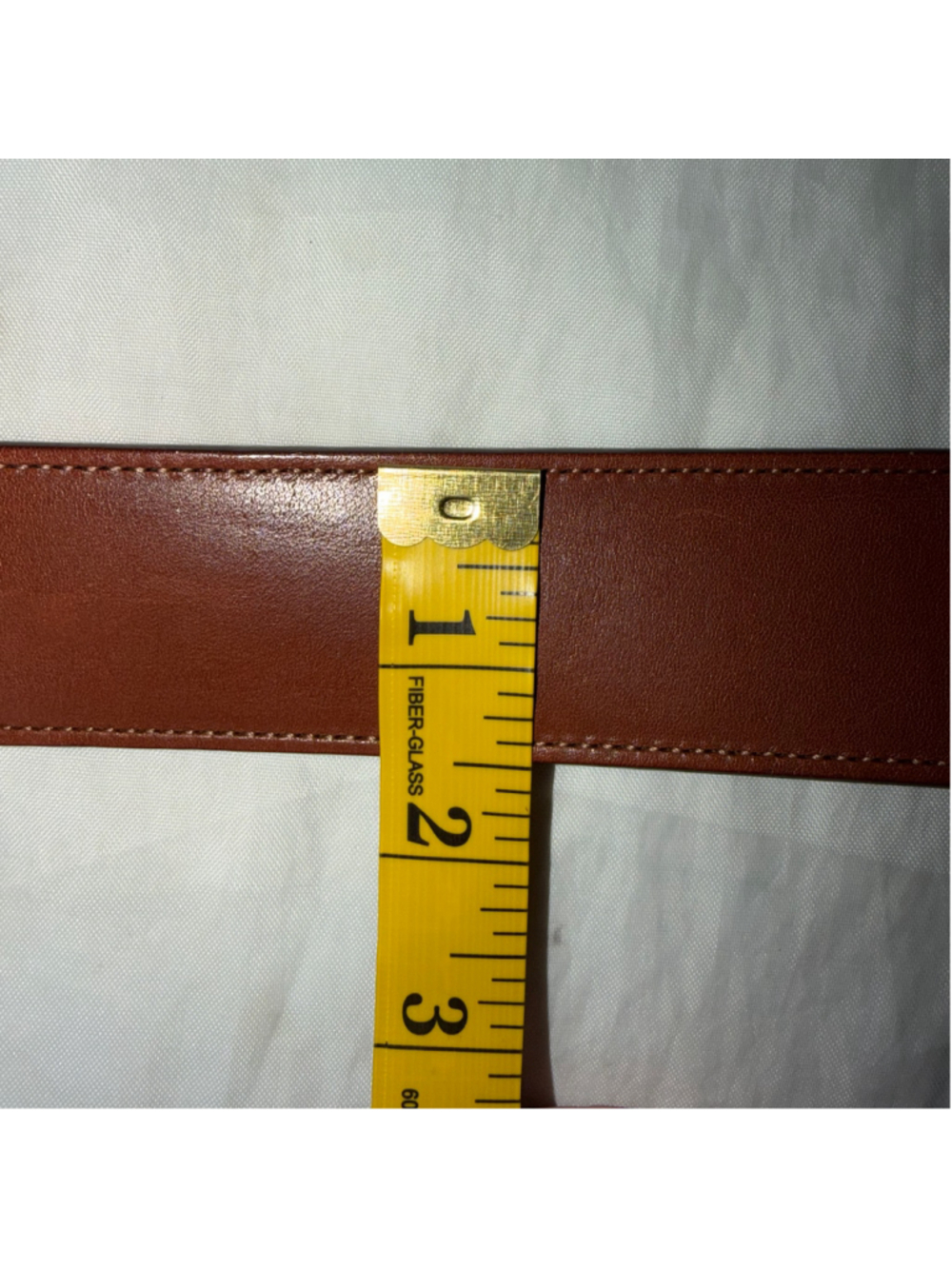 Ralph Lauren Brown Leather Belt with Brass Buckle - Picture 9 of 9